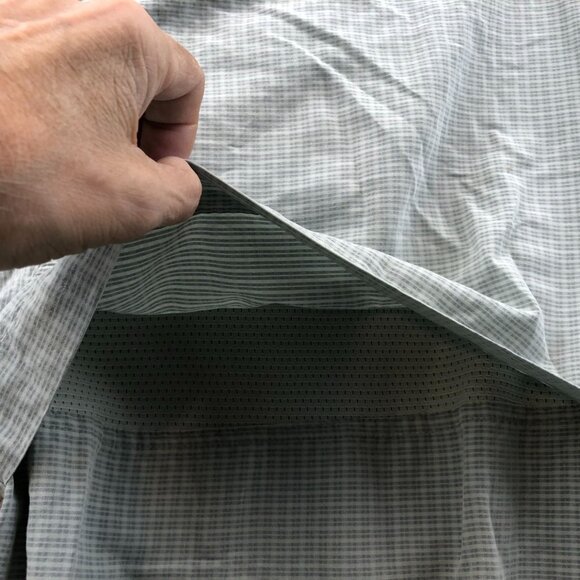 RedHead Men's Fishing Shirt Large Short Sleeve Caped and Vented Plaid Button Up - Picture 8 of 13